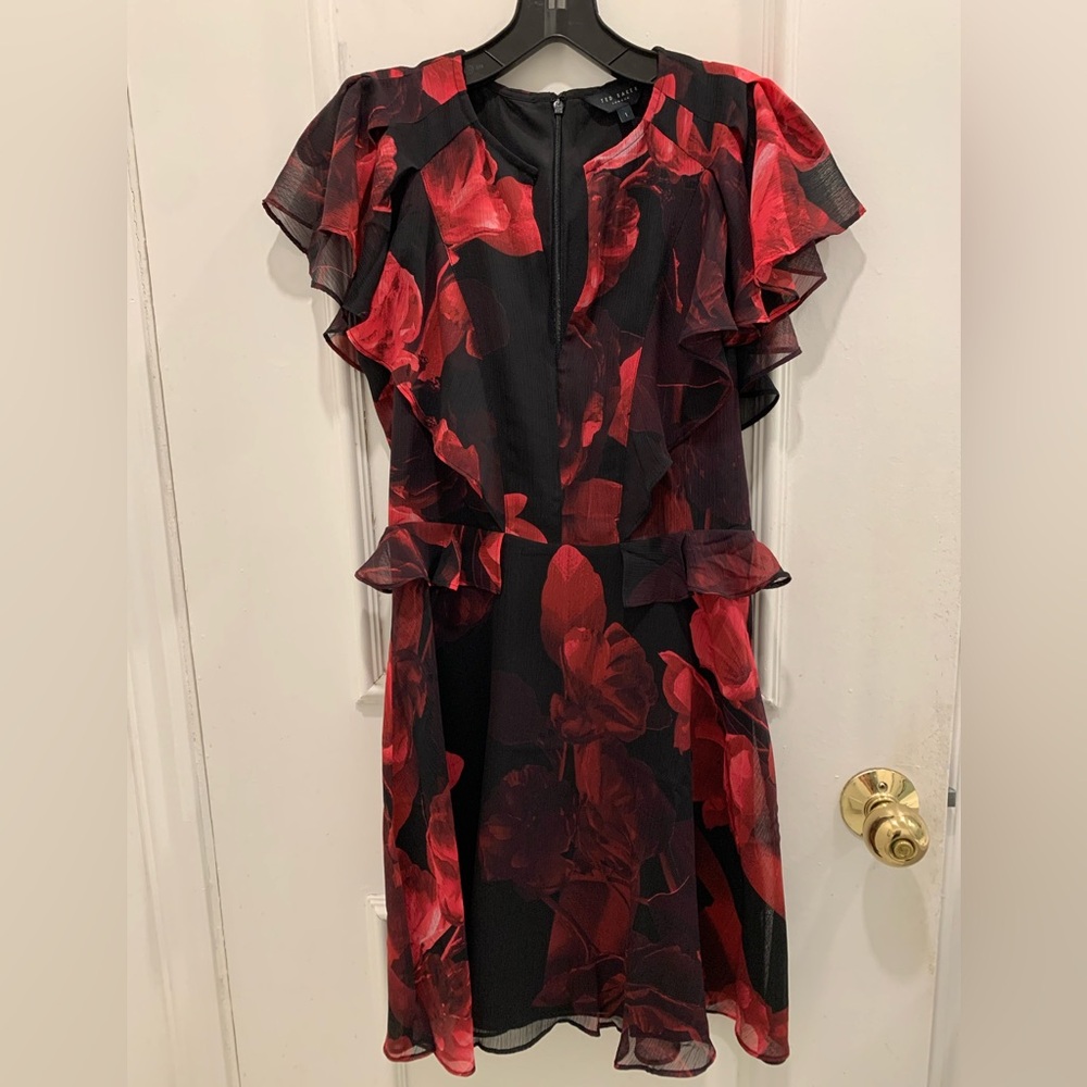 Ted Baker London Bretaah mini dress. Size Ted 1 (4 U.S.) - Picture 5 of 8